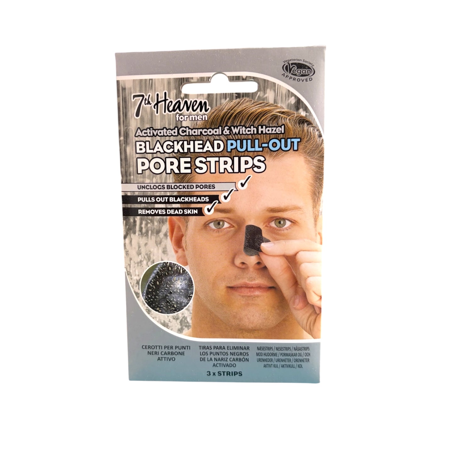 7th Heaven pore strips carbon activo tiras puntos negros nariz witch hazel