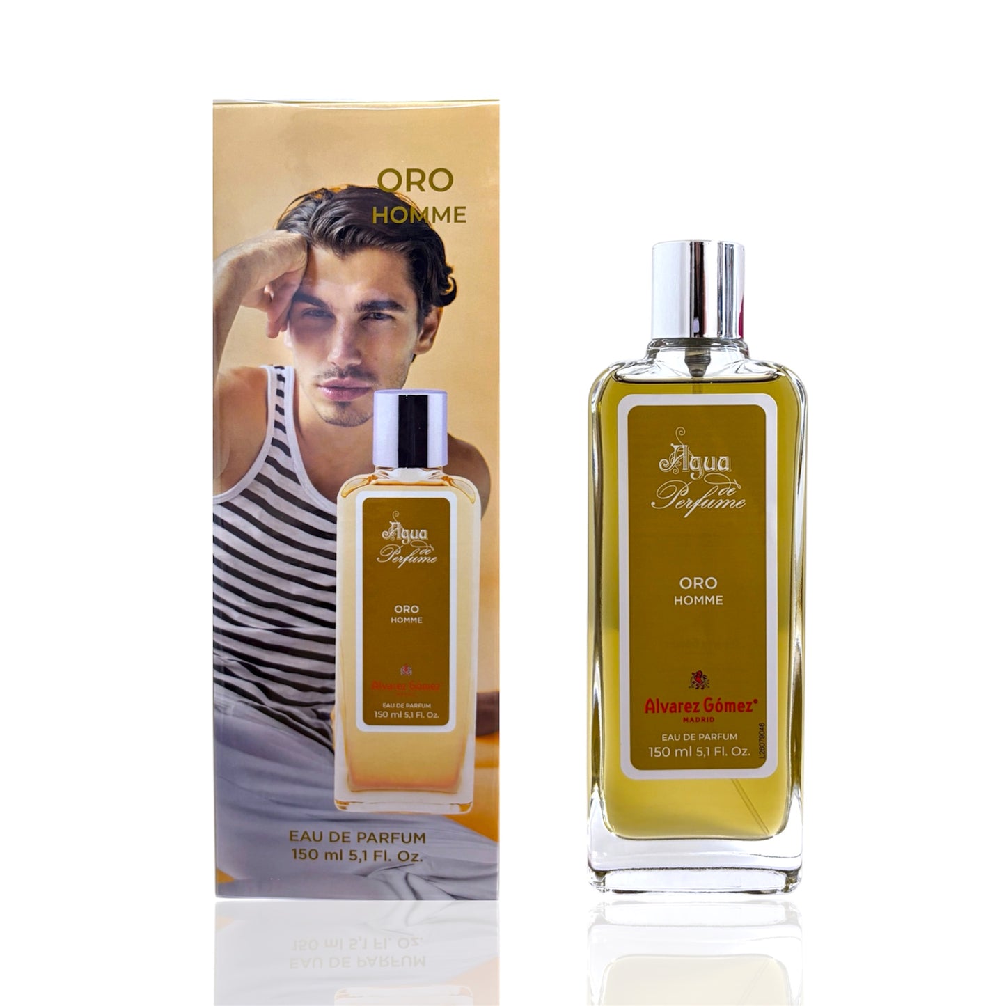 Perfume hombre Álvarez Gómez Oro Homme elegante 150 ml
