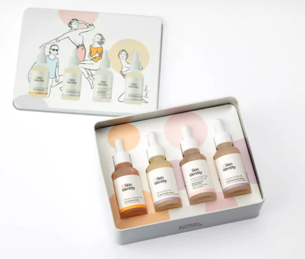 IDSkin Identity Set caja metálica modelo 2 (Sérum Vit D + Retinol + Sensia Carota + Peptidos Buffet)