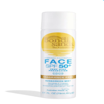 Bondi Sands SPF 50+ Fragrance Free Sunscreen Face Mist