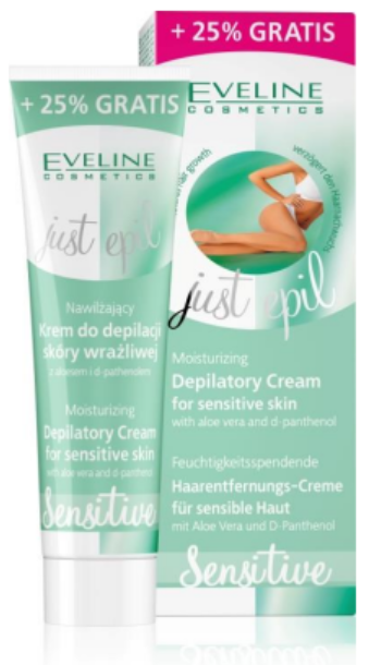 EVELINE CREMA DEPILATORIA HIDRATANTE PARA PIELES SENSIBLES 125ML