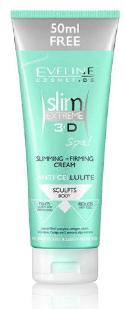 EVELINE SLIM EXTREME 3D CREMA ANTICELULÍTICA ADELGAZANTE Y REAFIRMANTE 250ML