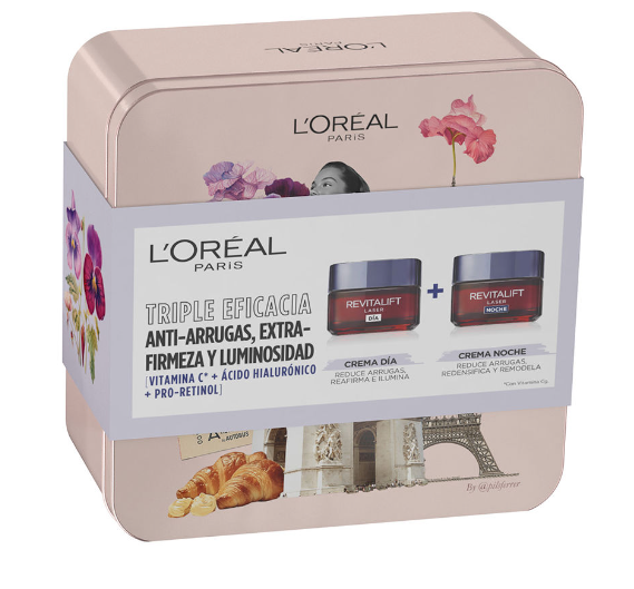 L´Oreal lata revitalift laser día + laser noche