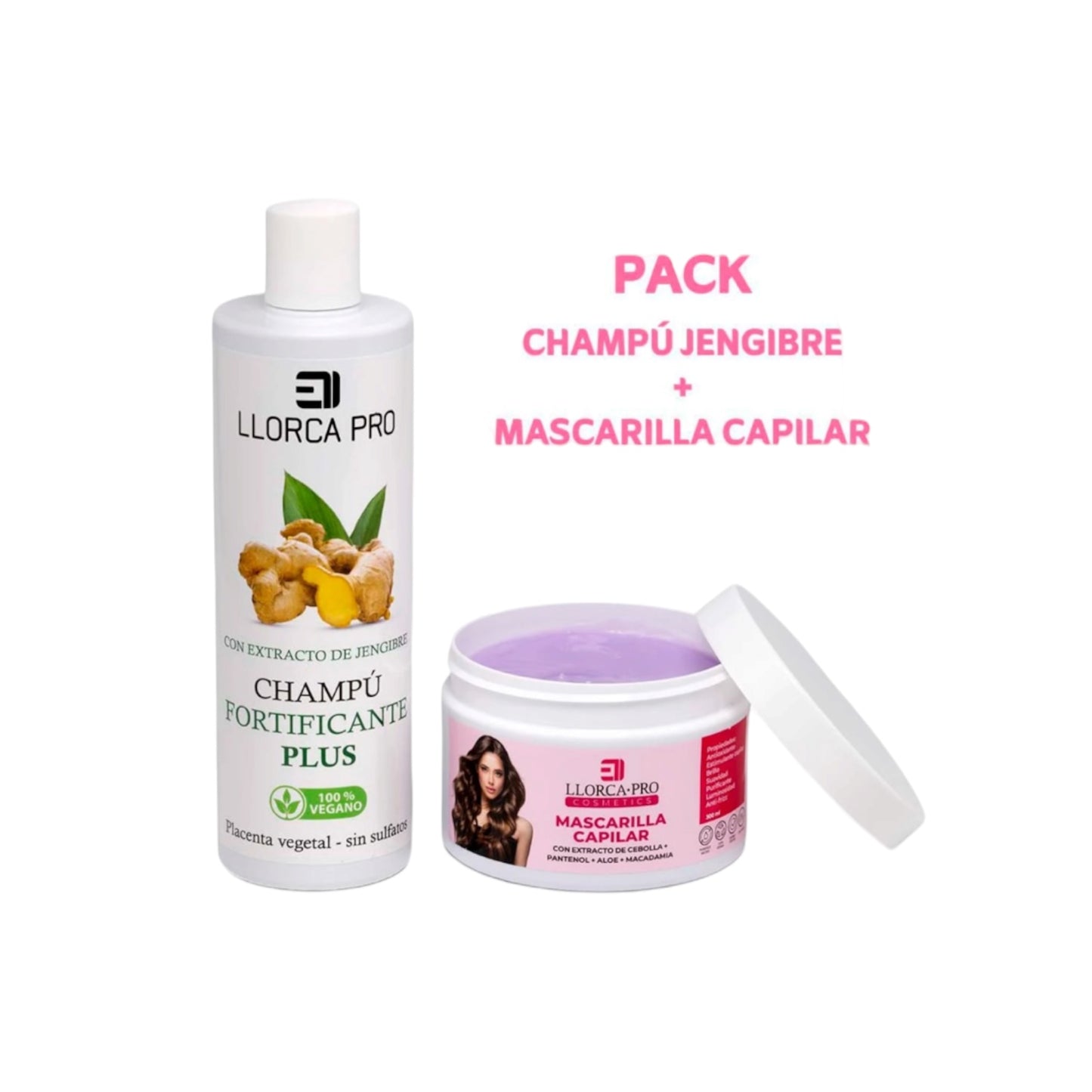 Elisabeth Llorca Pack Champú de Jengibre Fortificante + Mascarilla Capilar