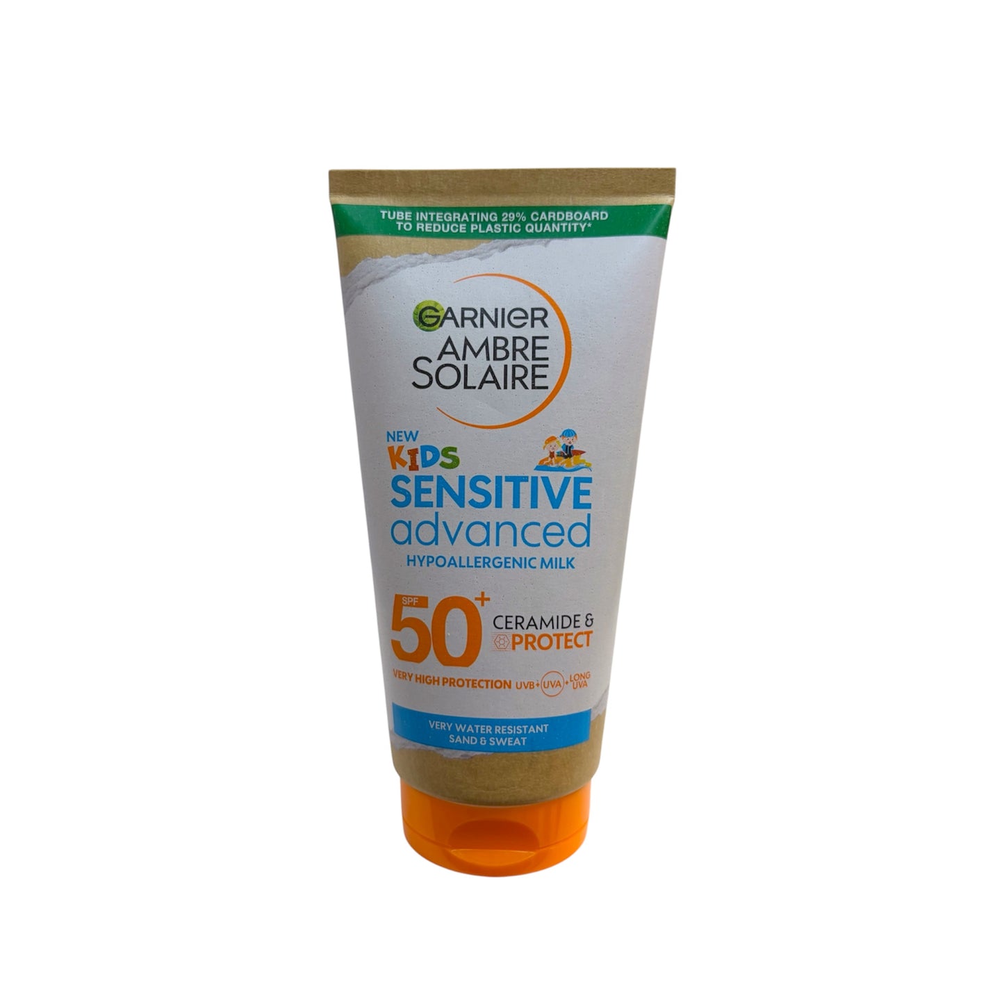 Garnier Ambre Solaire Kids Sensitive Advanced SPF 50+ leche solar infantil para piel sensible