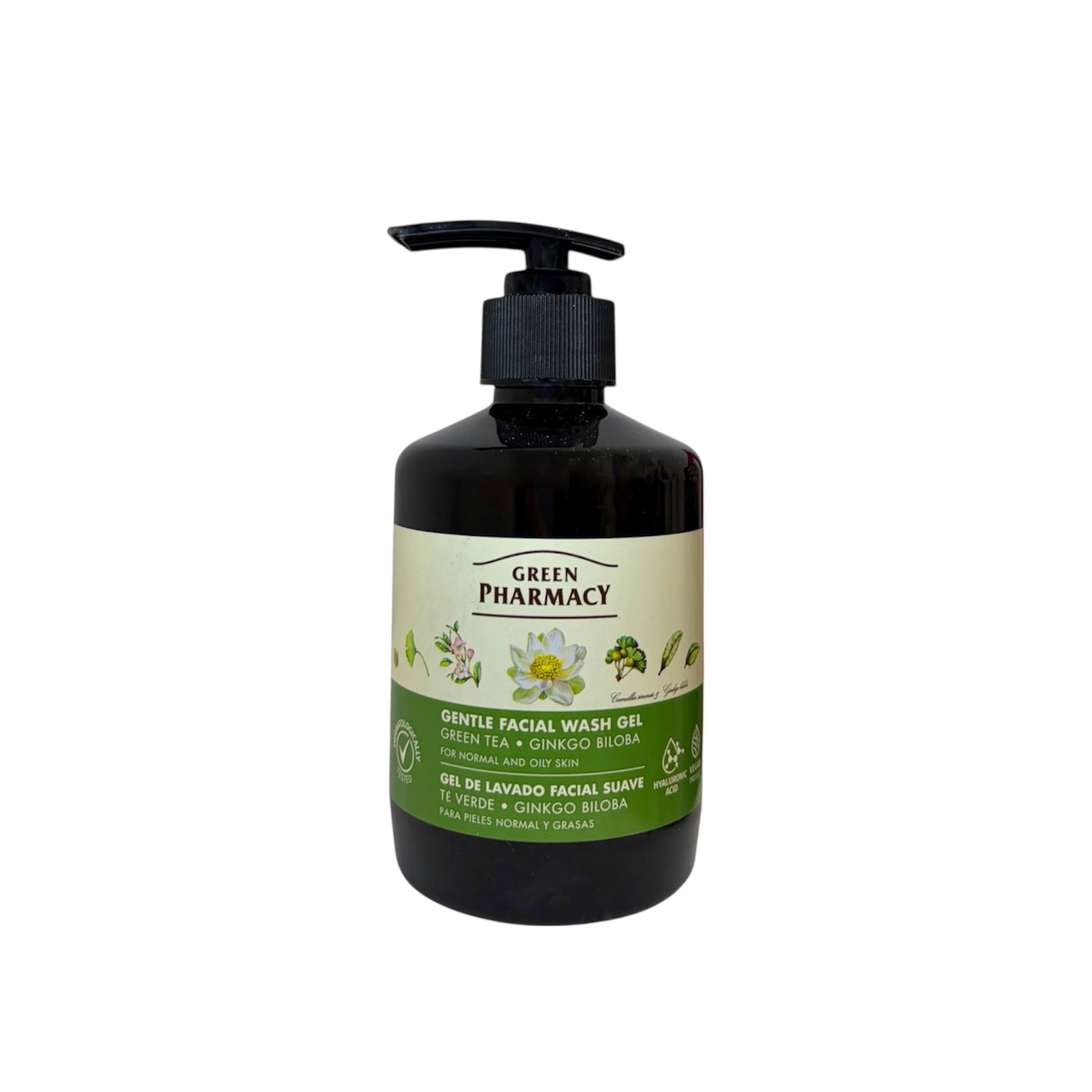 Gel facial de lavado con té verde y ginkgo biloba Green Pharmacy