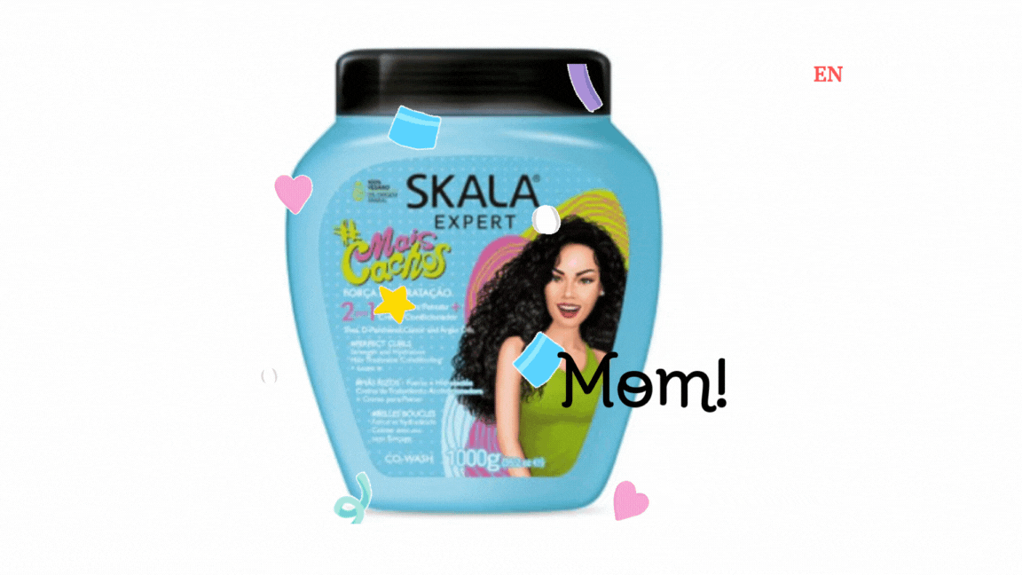 Skala mais cachos acondicionador curly