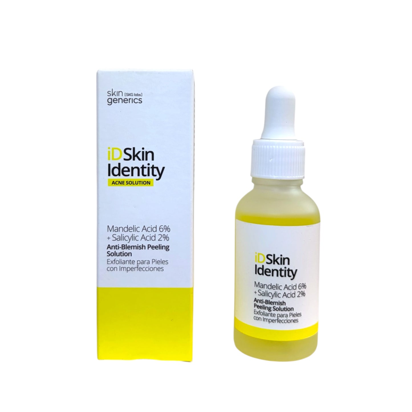Skin Generics iD Skin Identity ácido mandélico 6% y salicílico 2% peeling anti acné