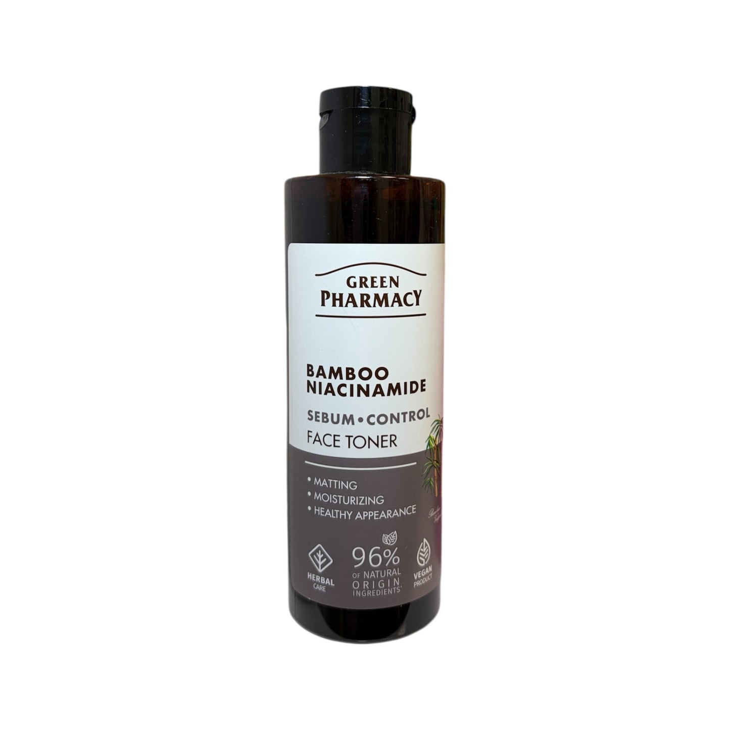 Tónico facial Green Pharmacy con niacinamida y bambú para control de grasa