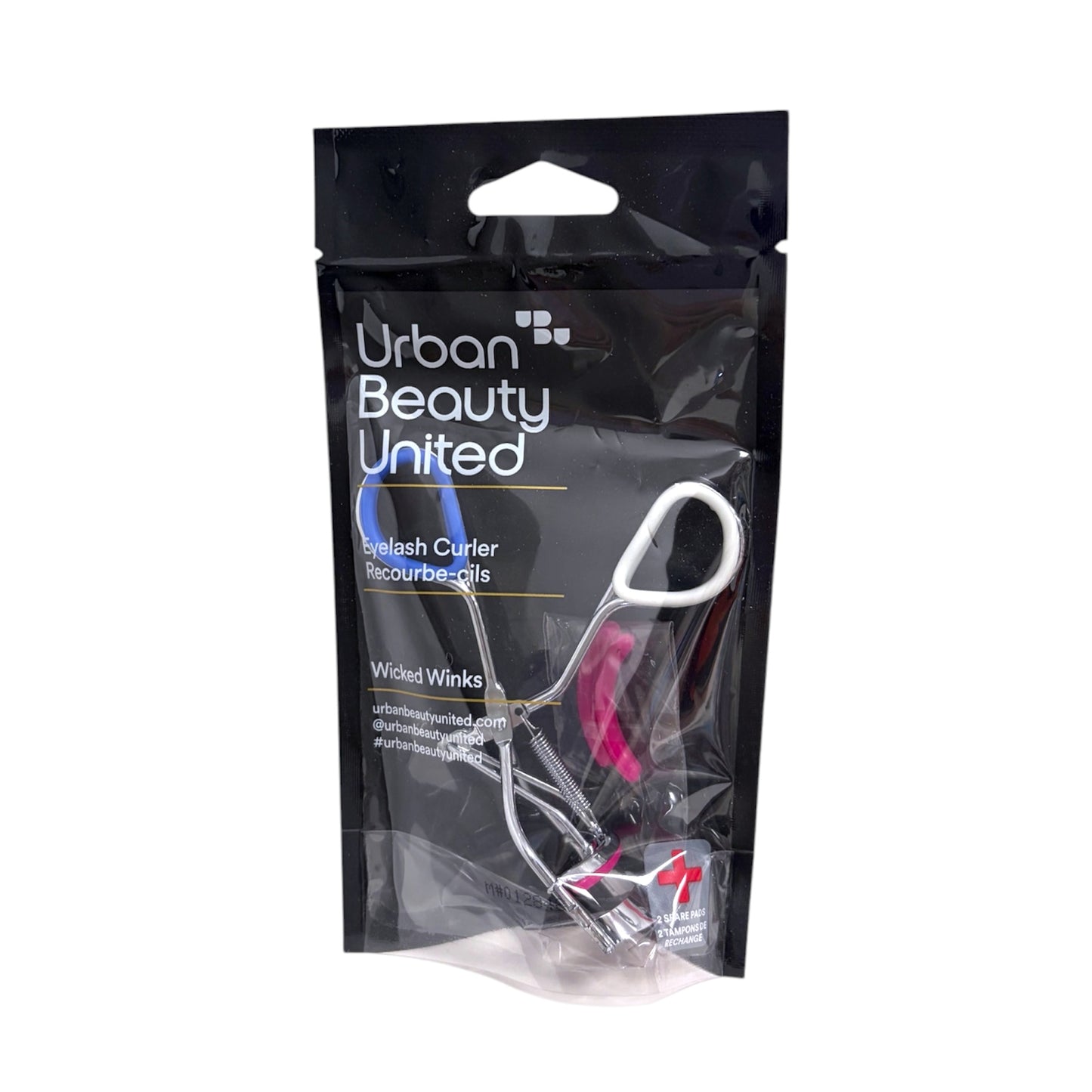 Rizador de pestañas Urban Beauty United Wicked Winks – Curvatura perfecta con repuestos incluidos