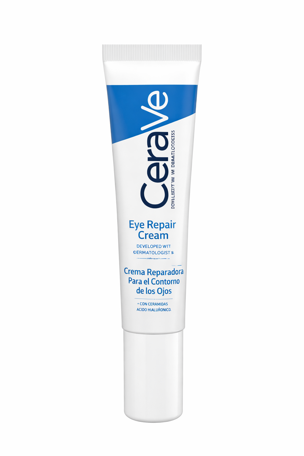 CeraVe Eye Repair Cream contorno de ojos con ceramidas y ácido hialurónico para ojeras y bolsas sin perfume.