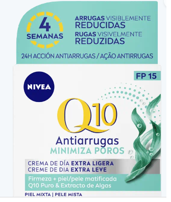 NIVEA Q10 Antiarrugas Crema de Día Minimiza Poros