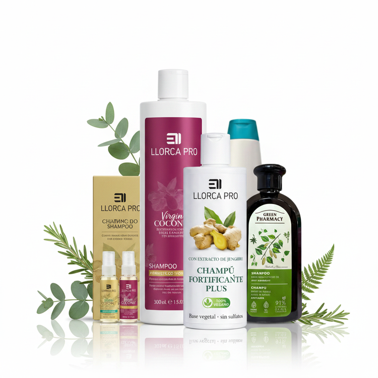Colección de champús premium en Arôme Perfumería — champús naturales, anticaspa y fortificantes para todo tipo de cabello