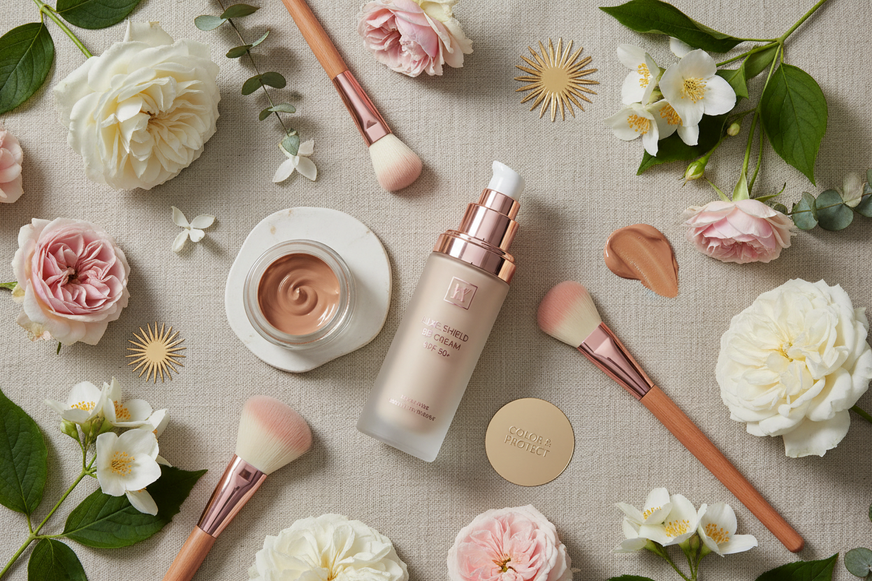 Protección solar facial con color BB cream y SPF - Arôme Perfumería y Cosmética