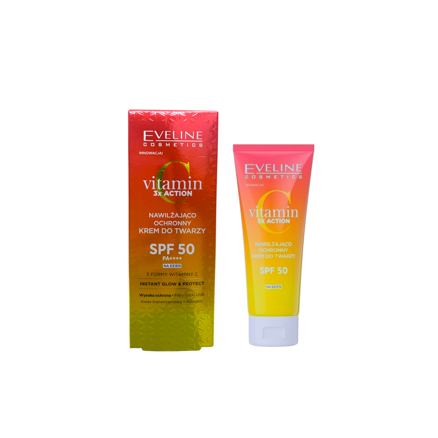 Eveline Cosmetics Crema Facial Hidratante con Vitamina C SPF 50