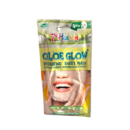 7th Heaven aloe glow mascarilla facial hidratante aloe vera sheet mask