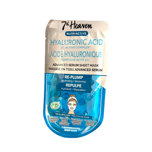 7th Heaven mascarilla facial acido hialuronico 5% hidratante sheet mask