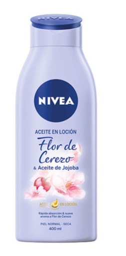 Nivea aceite en loción flor de cerezo y jojoba