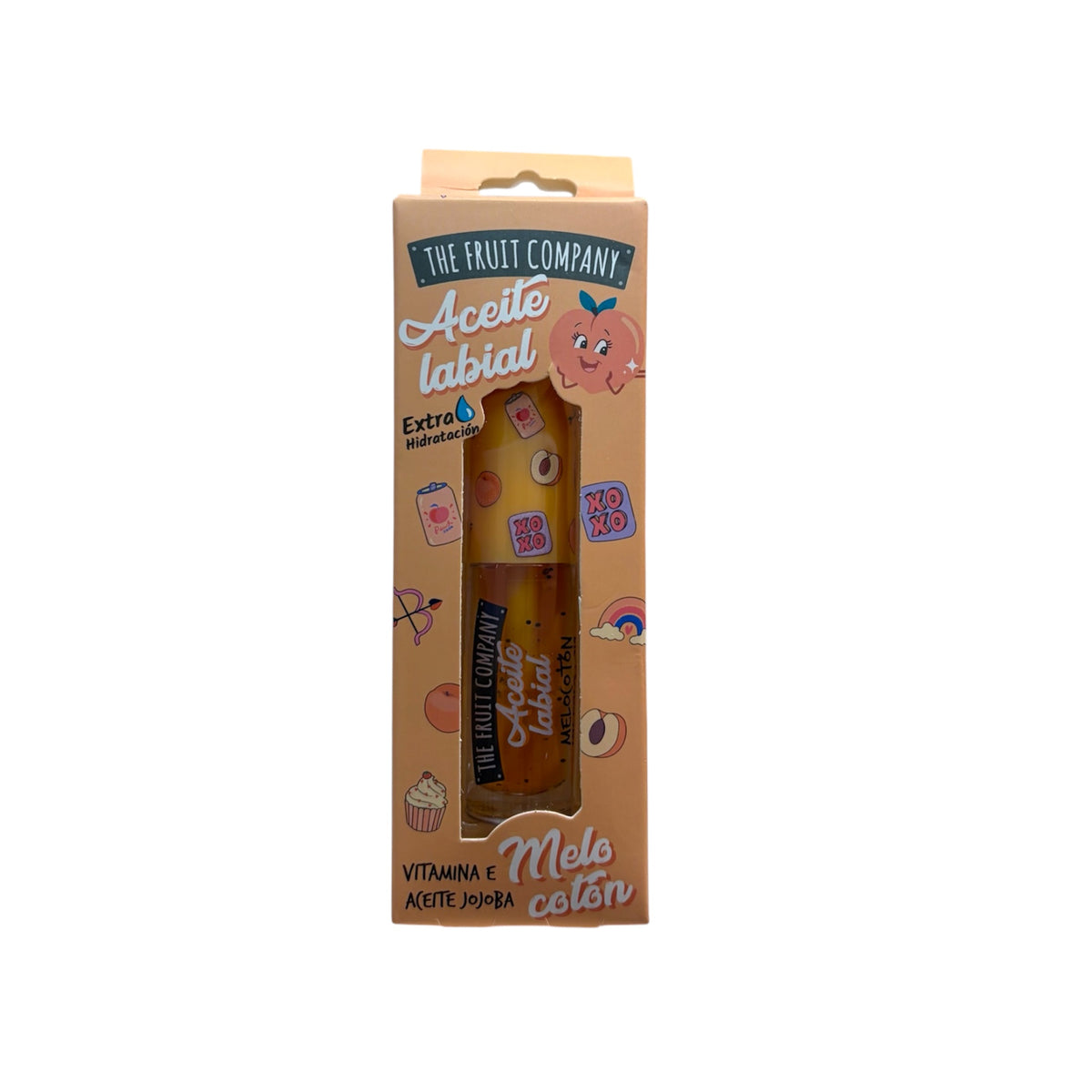 Aceite Labial Hidratante The Fruit Company con Vitamina E y Aceite de Jojoba