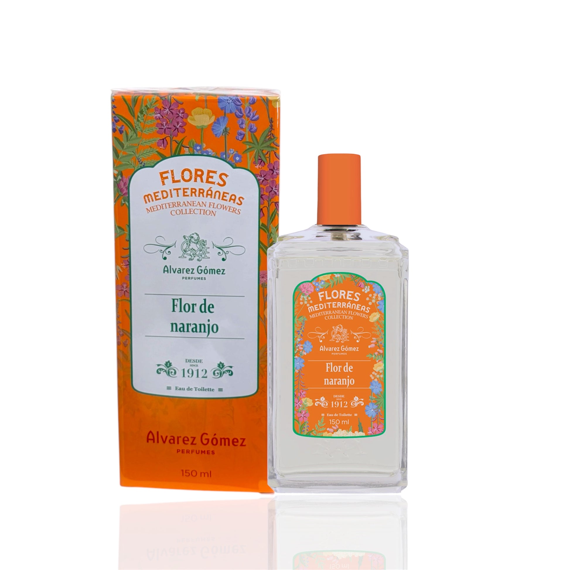 Colonia Flor de Naranjo Alvarez Gómez Flores Mediterráneas frasco y caja