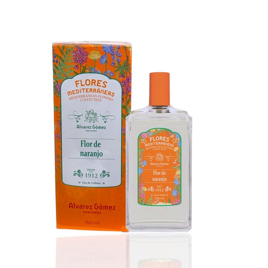 Colonia Flor de Naranjo Alvarez Gómez Flores Mediterráneas frasco y caja