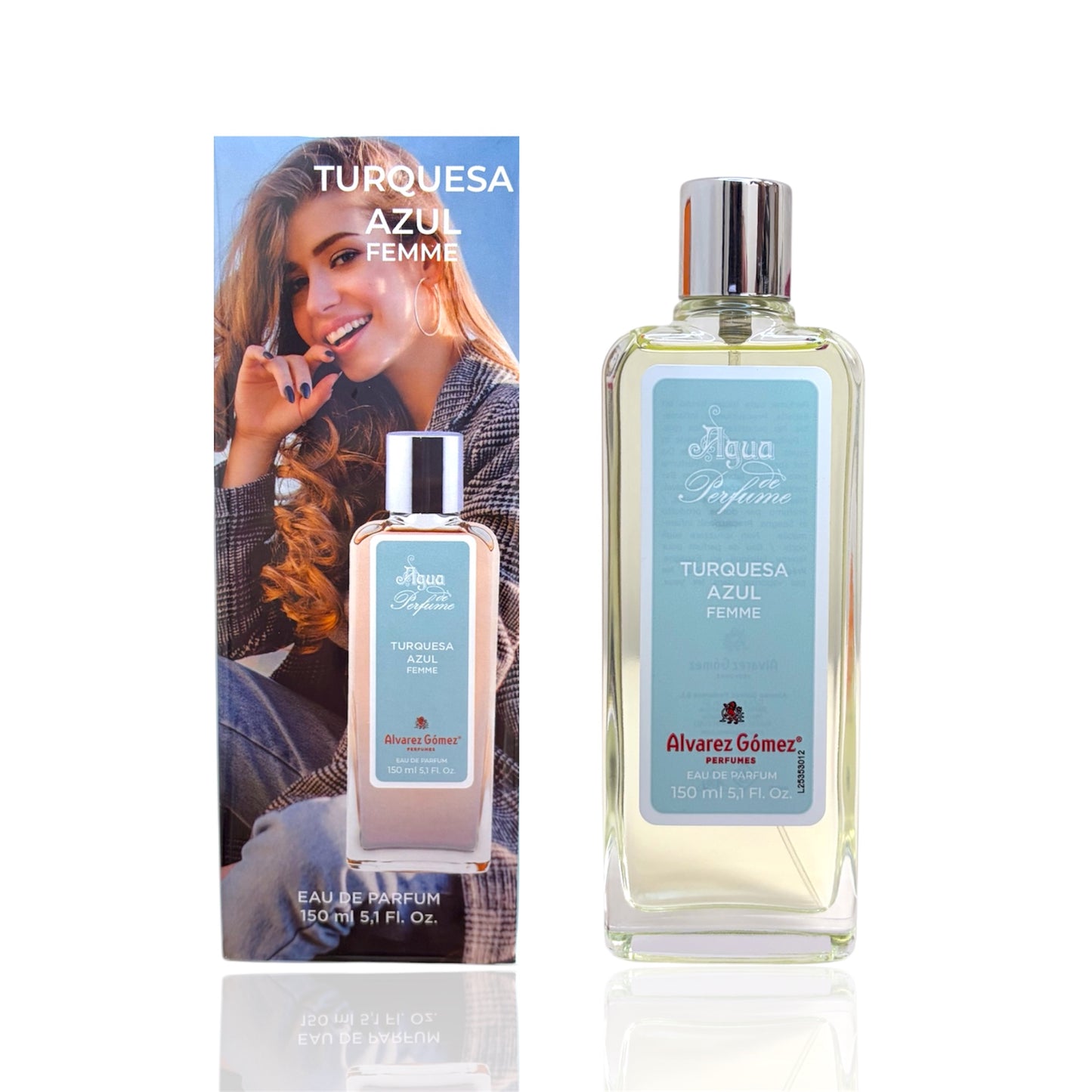 Perfume mujer Álvarez Gómez Turquesa Azul Femme fresco 150 ml