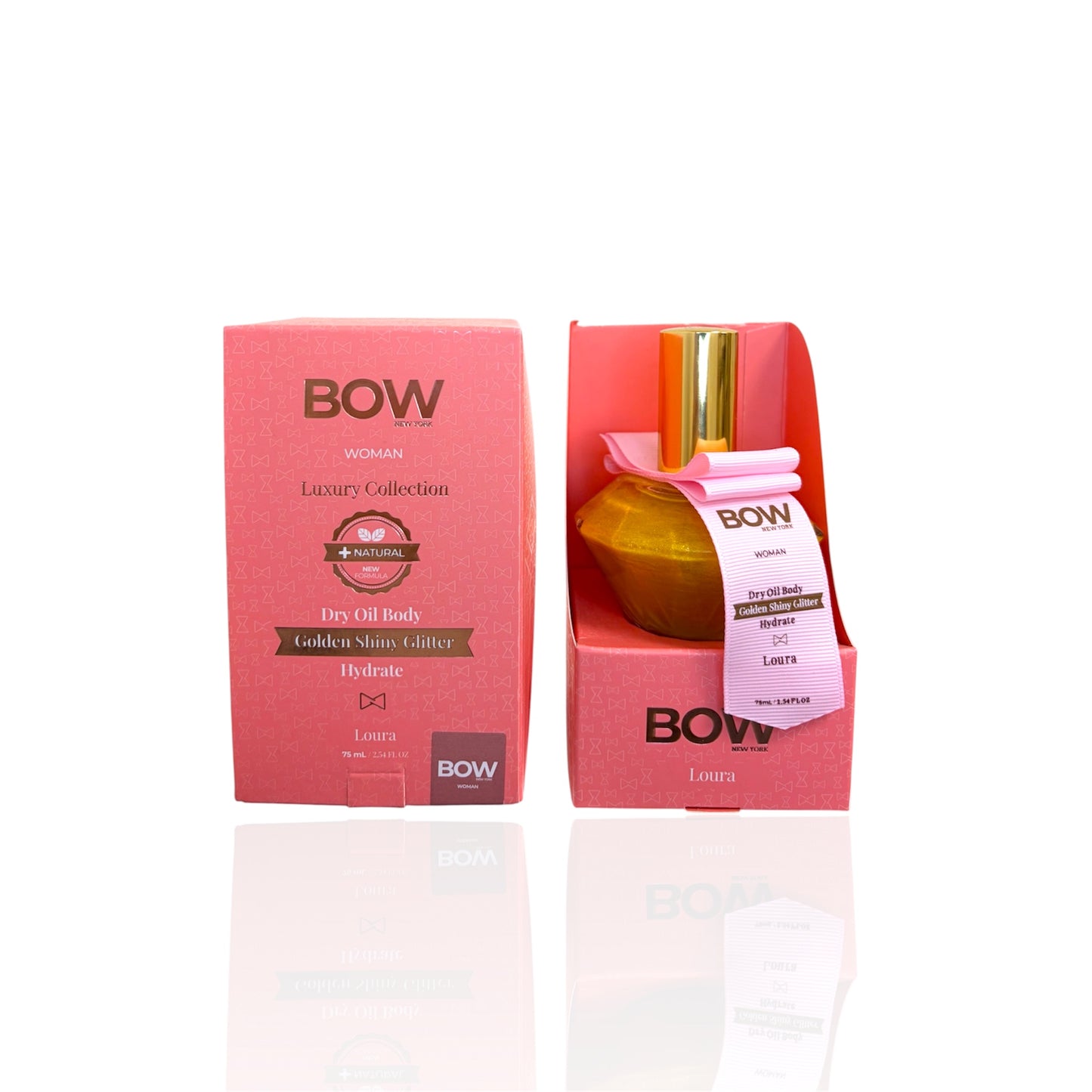 Aceite Corporal BOW Loura Golden Shiny Glitter 75 ml