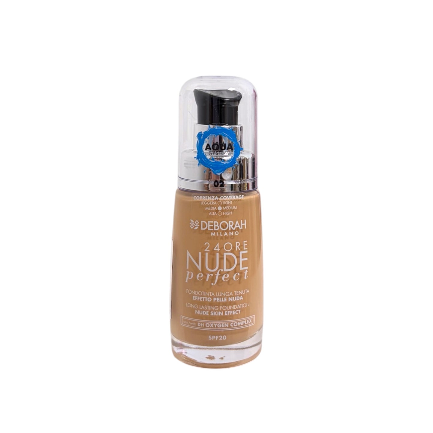 Base de Maquillaje Deborah Milano 24ORE Nude Perfect SPF20