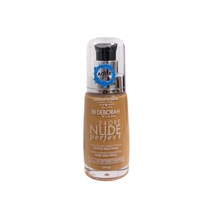 Base de Maquillaje Deborah Milano 24ORE Nude Perfect SPF20