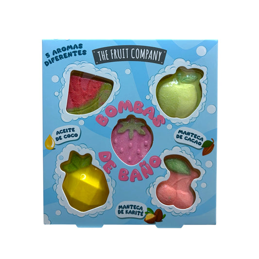 Bombas de Baño The Fruit Company 5 Aromas Diferentes