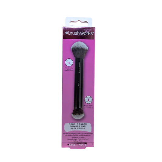 Brocha Doble Cara para Polvos y Acabado Profesional Brushworks