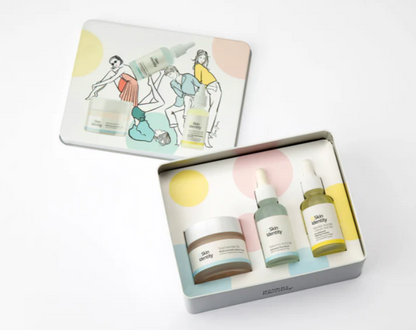 IDSkin Identity Set caja metálica modelo 1 (niacinamida + ácido hyalurónico + anti acné)