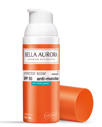 Protector solar antimanchas SPF50 para piel mixta-grasa