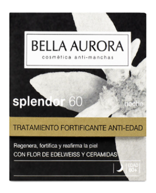 Bella Aurora Splendor +60 Crema de noche. Tratamiento fortificante antiedad