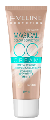 Eveline CC Cream Magical Colour Correction SPF15