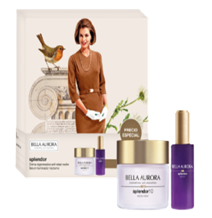 Bella Aurora Pack splendor noche + splendor serum iluminador nocturno