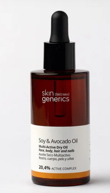 Aceite seco multiactivo rostro, cuerpo, pelo y uñas skin generics