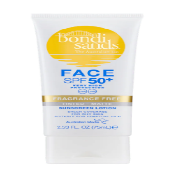 Bondi Sands SPF 50+ Fragrance Free Matte Tinted Face Lotion