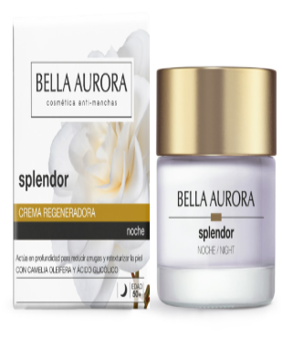 Splendor 10 Crema antiarrugas de noche. Regenerador de noche