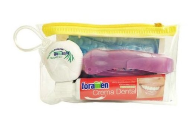 Foramen pasta + cepillo + hilo neceser viaje