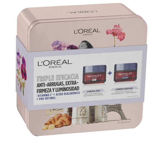 L´Oreal lata revitalift laser día + laser noche