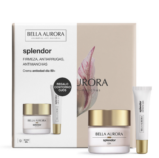 Bella Aurora Pack Splendor crema antiedad de día + Splendor contorno de ojos antiedad