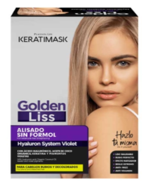 Be Natural Alisado cabellos rubios y decolorados Keratimask