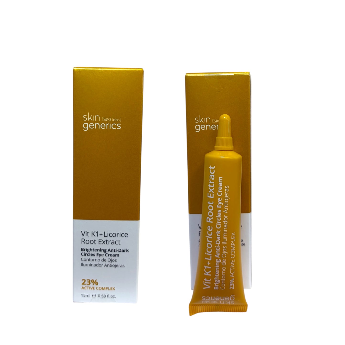 Contorno de ojos con vitamina K1 y regaliz Skin Generics antiojeras iluminador