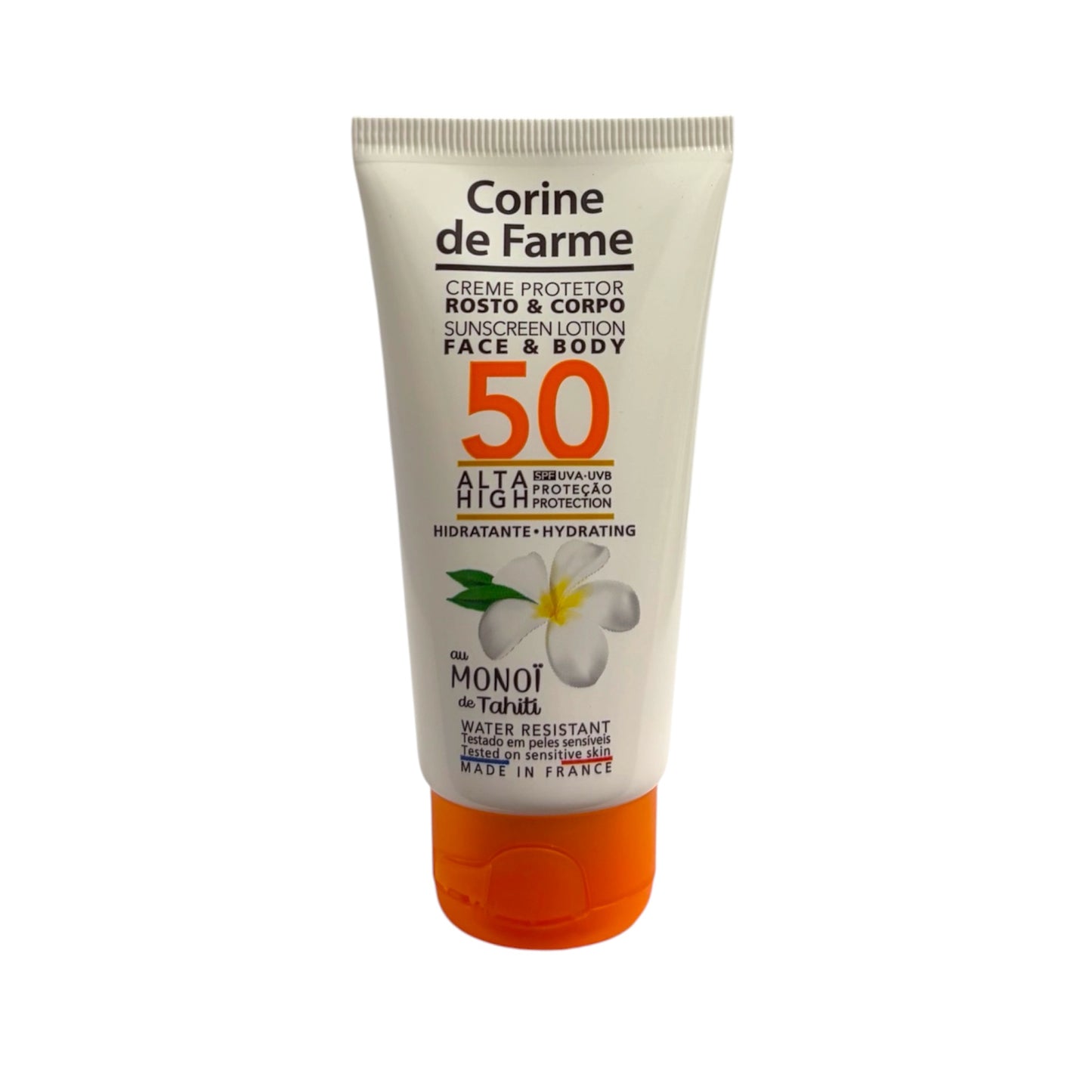 Corine de Farme Protector Solar Facial y Corporal SPF 50 Monoi de Tahití