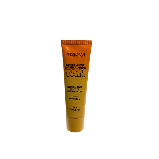 Deborah Milano Girls Just Wanna Have Tan All Over Highlighter iluminador líquido para rostro y cuerpo