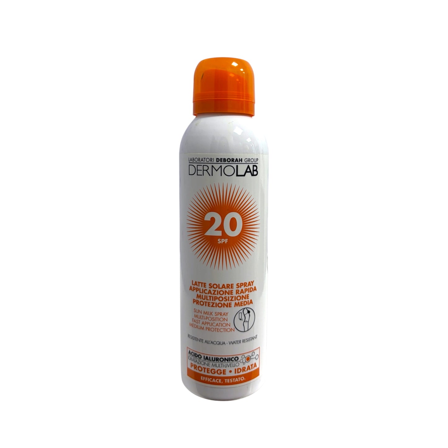 Dermolab Spray Solar SPF 20 / SPF 50 con Ácido Hialurónico Aplicación Rápida