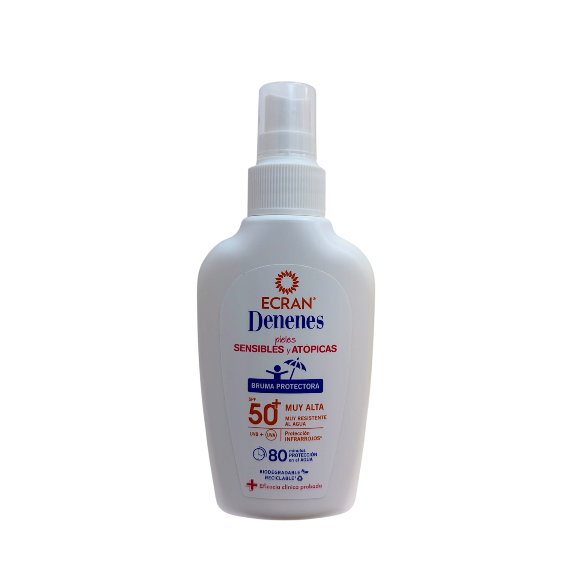 Ecran Denenes Bruma Protectora SPF 50+ para pieles sensibles y atópicas resistente al agua