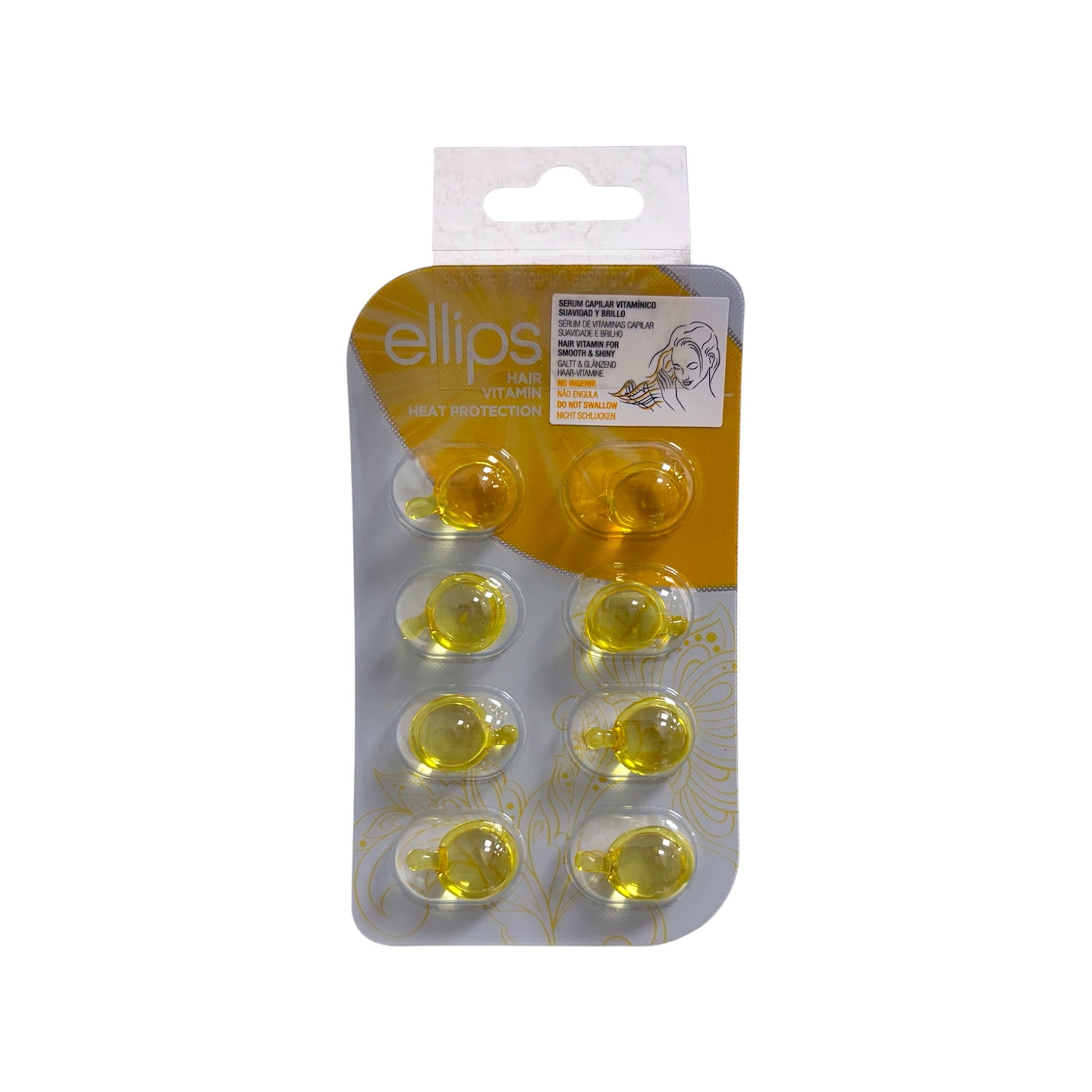 Cápsulas Capilares Ellips Smooth & Shiny para Brillo y Suavidad