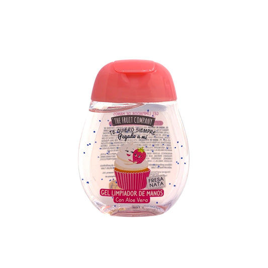 The Fruit Company Gel Limpiador de Manos Fresa Nata con Aloe Vera